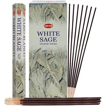 Hem White Sage Incense sticks Pack of 6 x 20 sticks