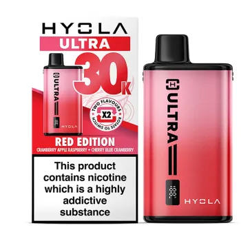 Hyola Ultra 30,000 Puffs Kits Red Edition(Cranberry Apple Raspberry & Cherry Blue Cranberry)