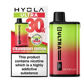 Hyola Ultra 30,000 Puffs Kits Strawberry Edition(Strawberry Raspberry Cherry &
Strawberry Pear Lime Ice)
