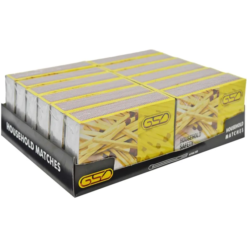 GSD Household Match Box (Pack of 12)