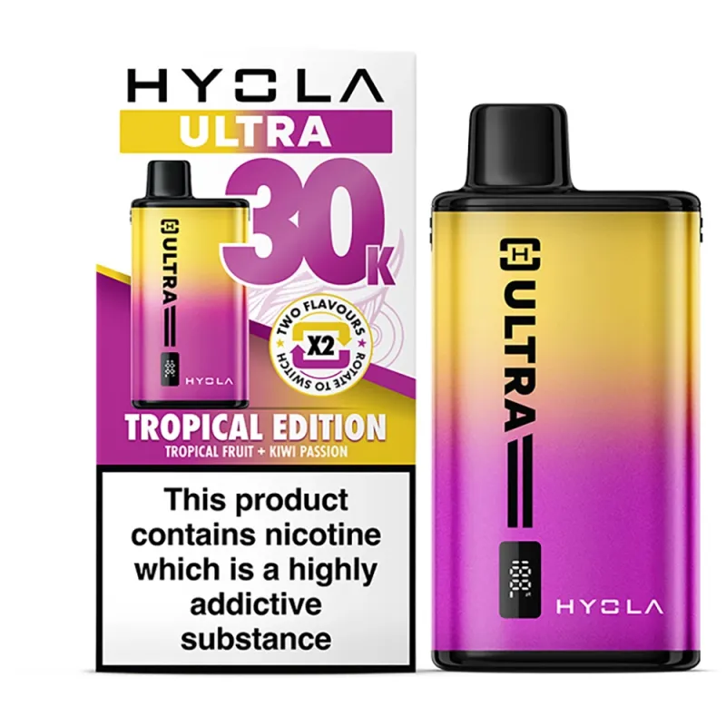 Hyola Ultra 30,000 Puffs Kits Tropical Edition(Tropical Fruit & Kiwi Passion)