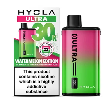 Hyola Ultra 30,000 Puffs Kits Watermelon Edition(Watermelon Ice & Watermelon
Strawberry Peach)