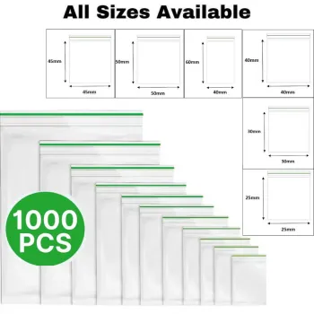 Zip Bag Clear 100 x 150mm