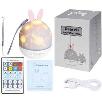 Cute Rabbit Projection Lamp