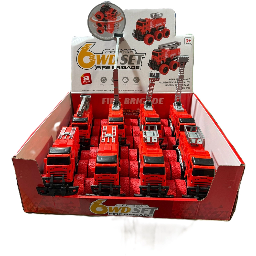 Fire Birgade Truck Toy (Pack of 8)