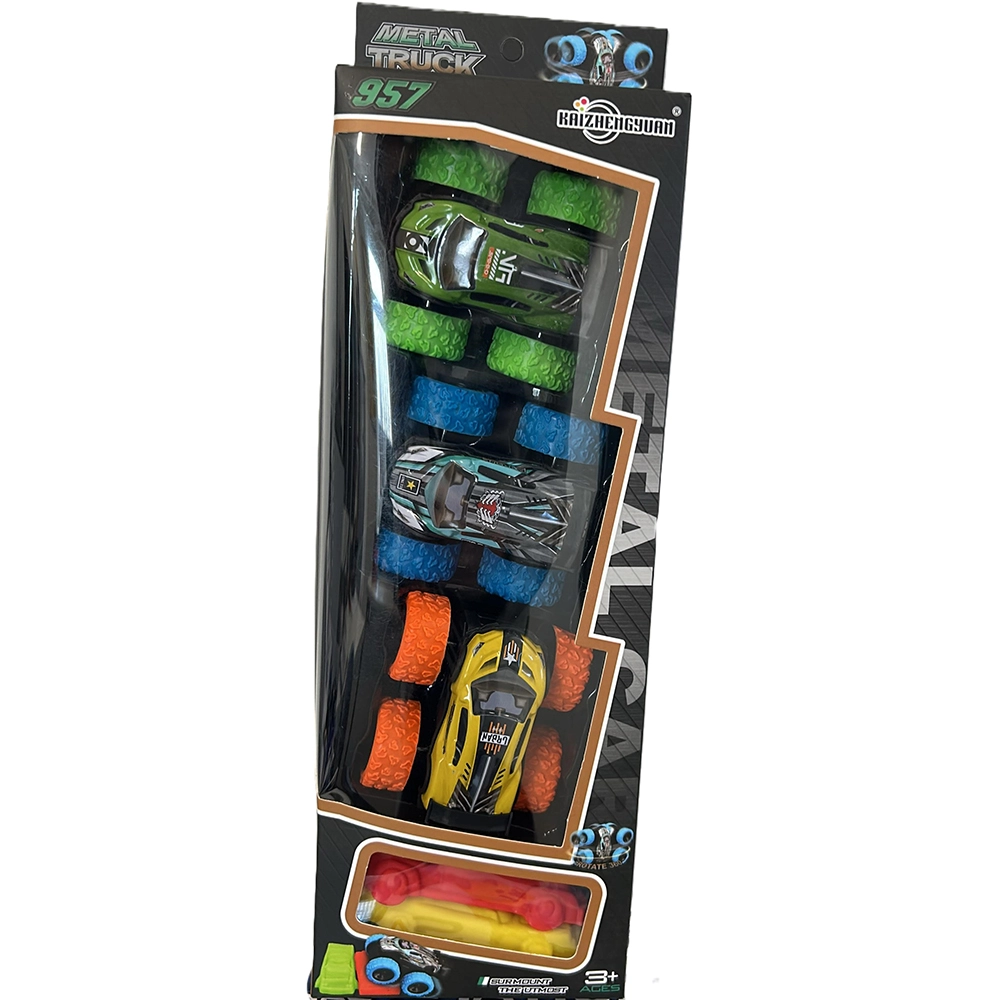 Metal Car 3 Pack With Launcher