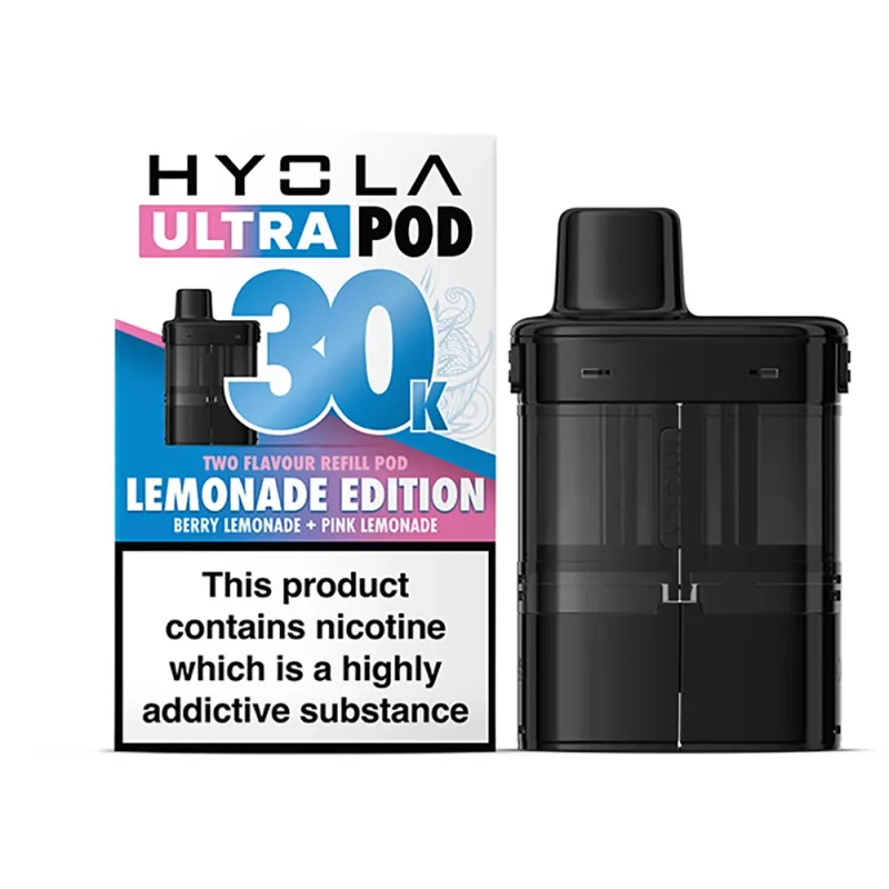 Hyola Ultra 30,000 Puffs Prefilled Pods Lemonade Edition(Berry Lemonade & Pink Lemonade)