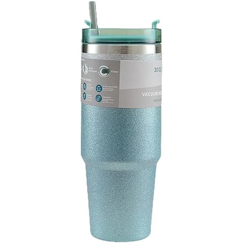 Vaccum Insulated Stainless Steel Tumbler Cup 900ml Green