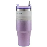 Vaccum Insulated Stainless Steel Tumbler Cup 900ml Purple