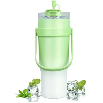 Tumbler Cup 1500ml With Phone Holder Green