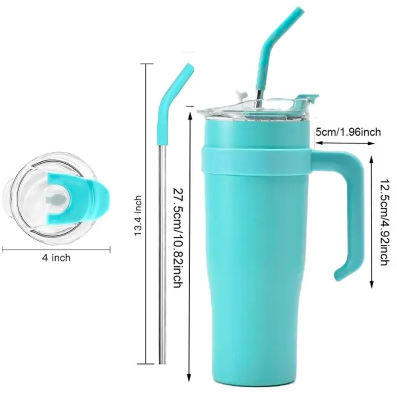 Tumbler Cup 1500ml With Handle Blue