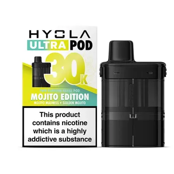 Hyola Ultra 30,000 Puffs Prefilled Pods Mojito Edition(Mojito Madness & Golden Mojito)