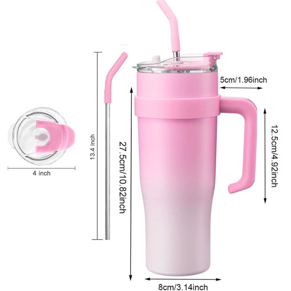Tumbler Cup 1500ml With Handle Pink