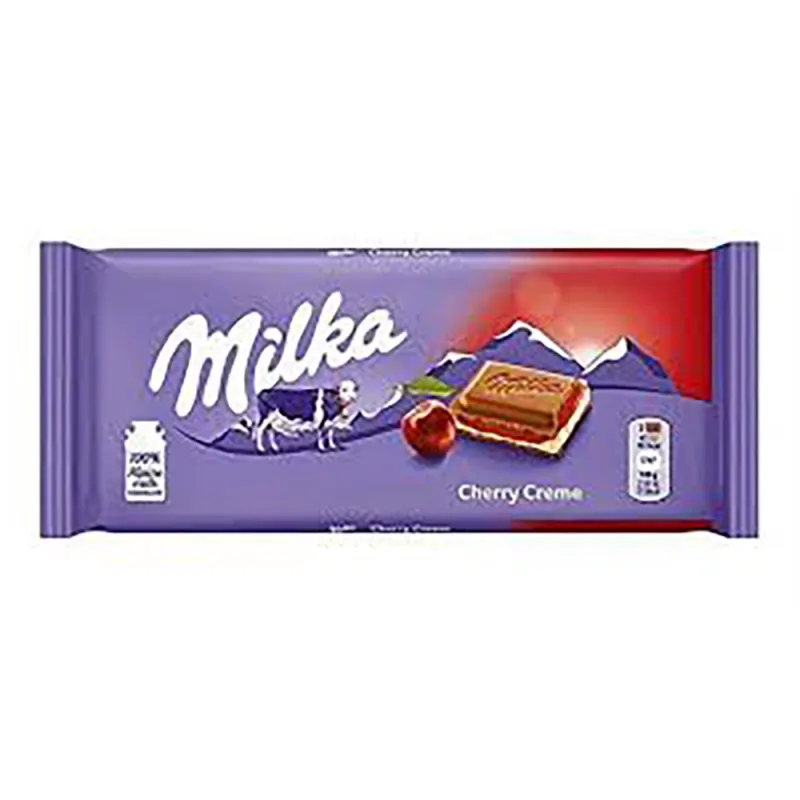Milka Chocolate 100g Cherry Cream (Pack of 22)