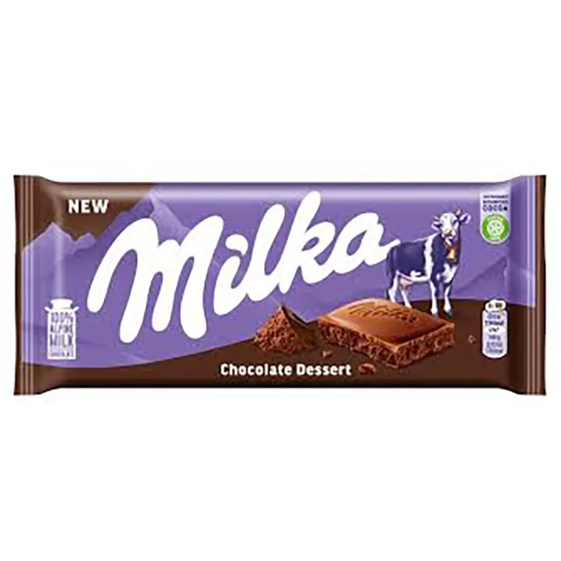 Milka Chocolate 100g Dessert (Pack of 22)