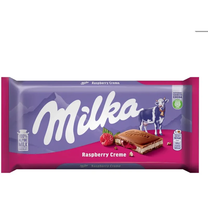 Milka Chocolate 100g Raspberry (Pack of 22)