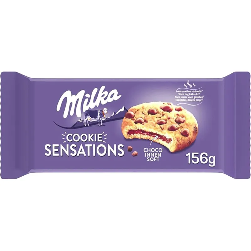 Milka Biscuit 156g Sensations Choco Inside White (Pack of 12)