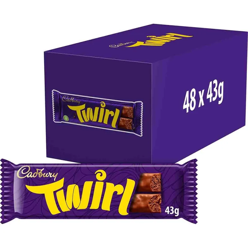 Cadbury Twirl Bar 43g (Pack of 48)