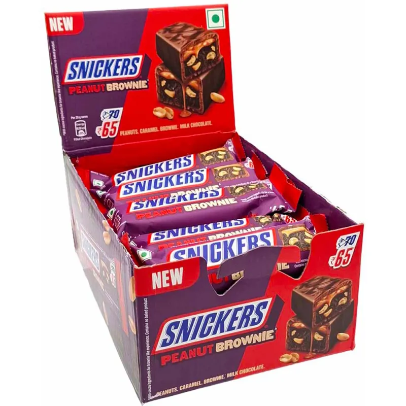 Snickers 45g Peanut Brownie (Pack of 15)