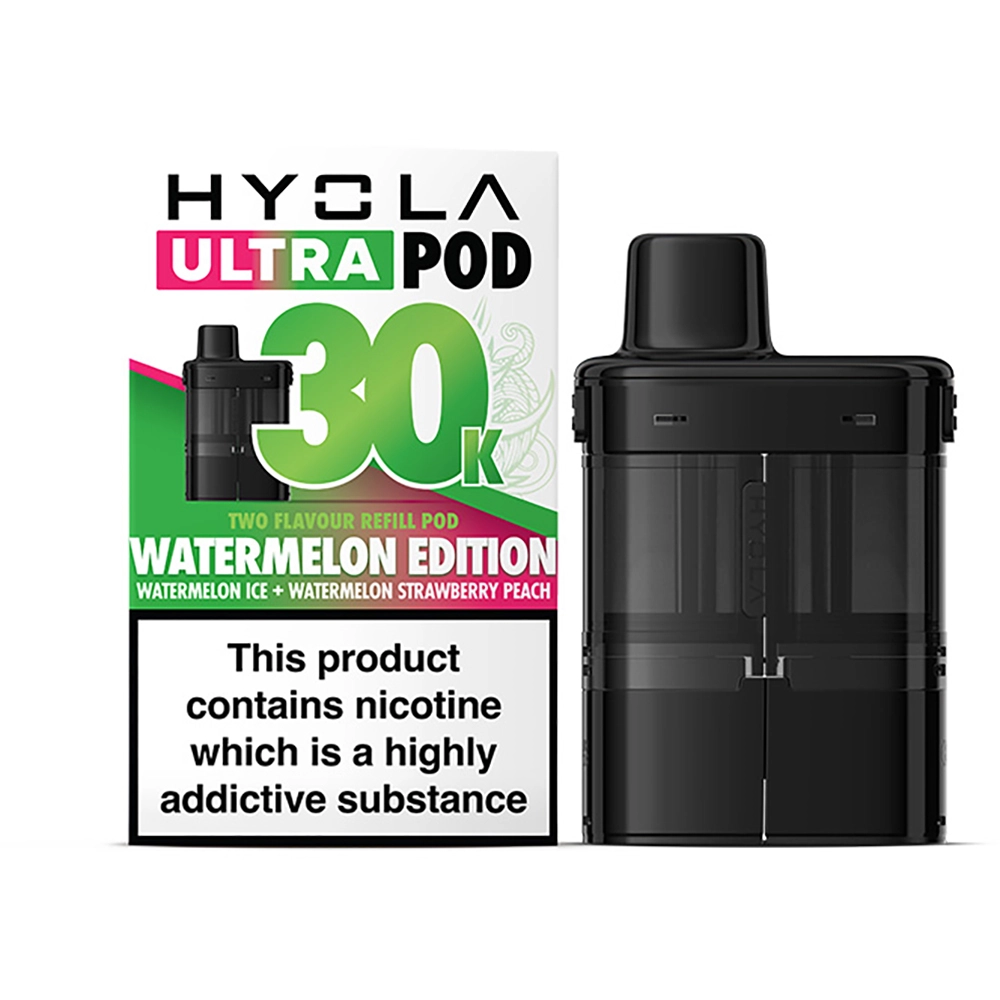 Hyola Ultra 30,000 Puffs Prefilled Pods Watermelon Edition(Watermelon Ice & Watermelon Strawberry 
Peach)