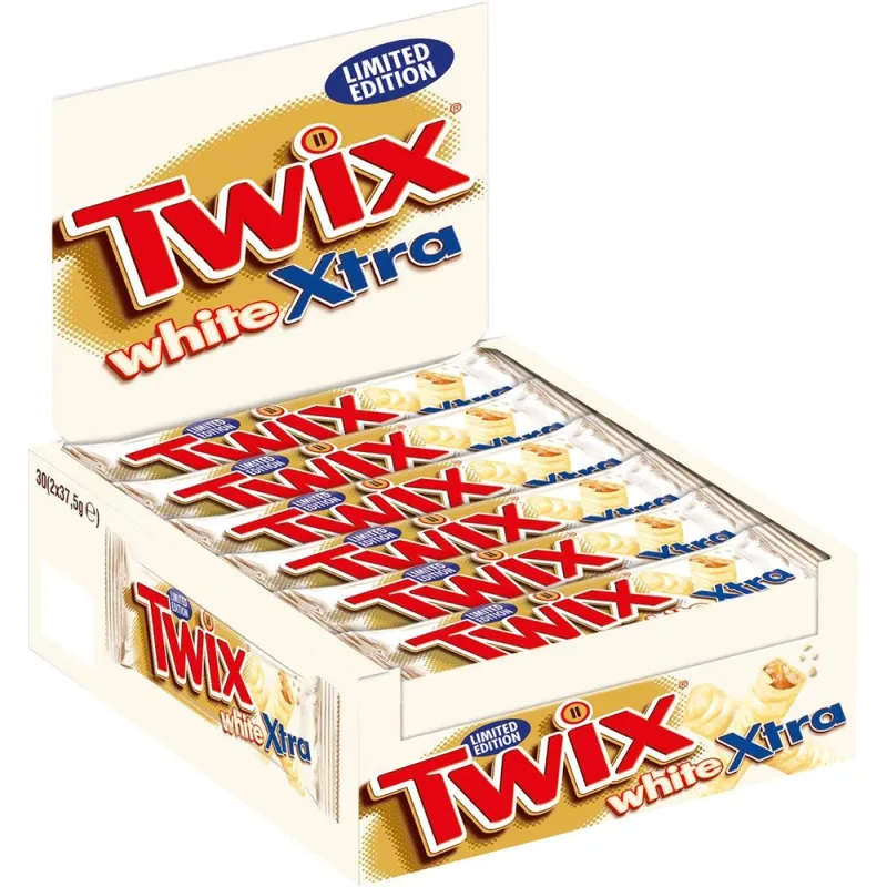 Twix White Extra 75g (Pack of 30)