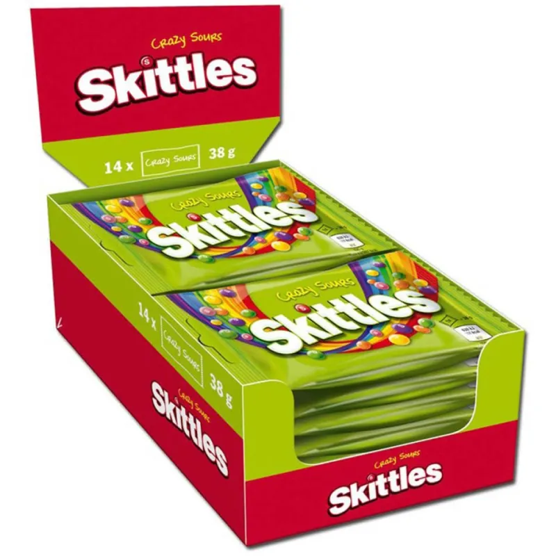 Skittles 38g Crazy Sours (Pack of 14)