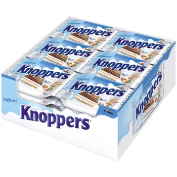 Knoppers Waffer 25g Joghurt (Pack of 24)