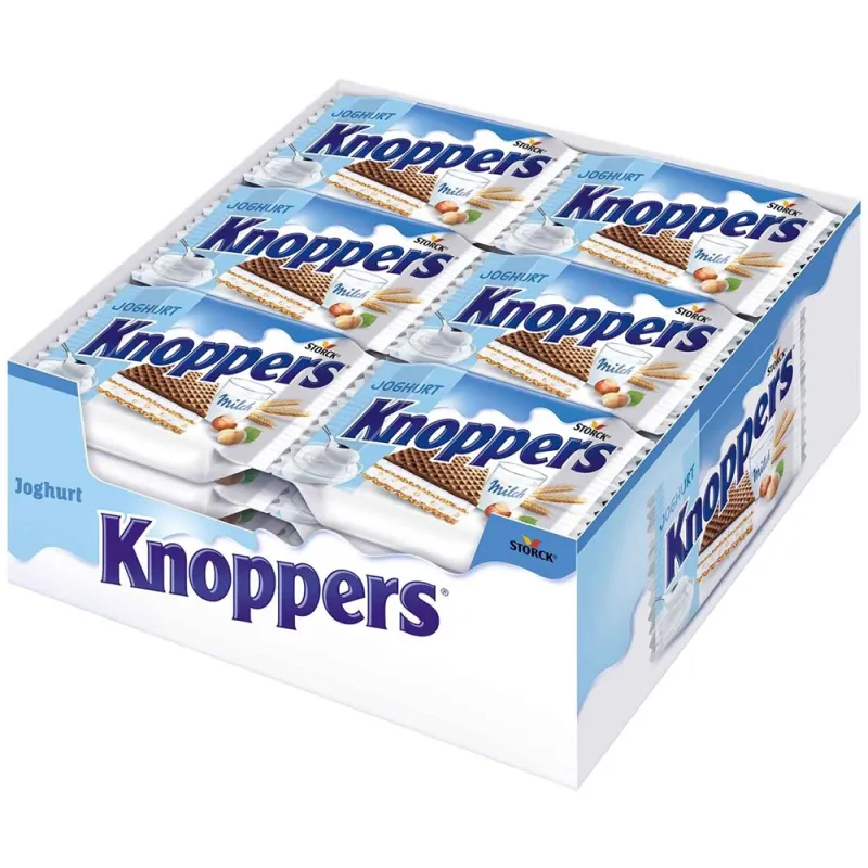 Knoppers Waffer 25g Joghurt (Pack of 24)