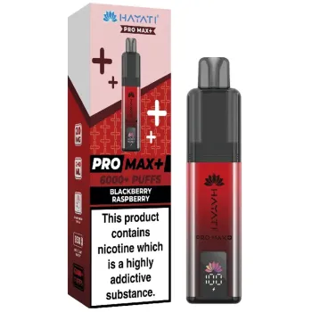 Hayati 6,000 Puffs Kits Blackberry Raspberry