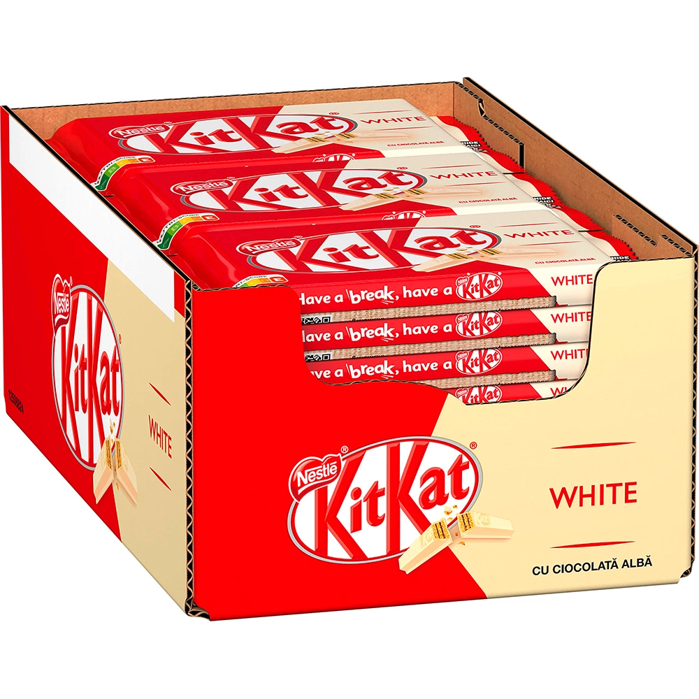 Kit Kat 41.5g 4 Finger White (Pakc of 24)
