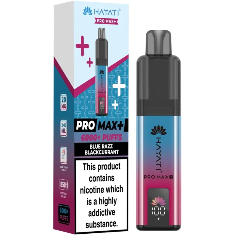Hayati 6,000 Puffs Kits Blue Razz Blackcurrant
