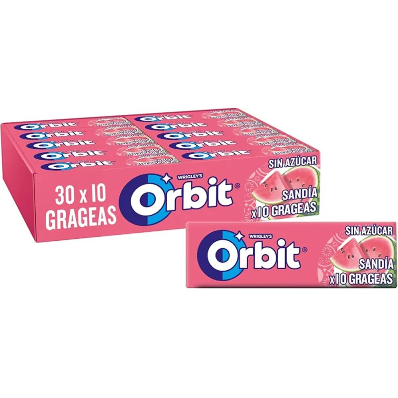 Orbit 10 Pieces Sugar Free Gum Melon (Pack of 30)
