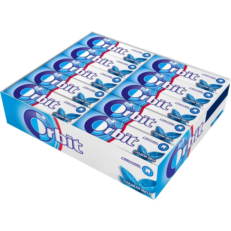 Orbit 10 Pieces Sugar Free Gum Sweetmint (Pack of 30)