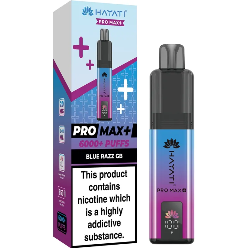 Hayati 6,000 Puffs Kits Blue Razz Gummy Bear