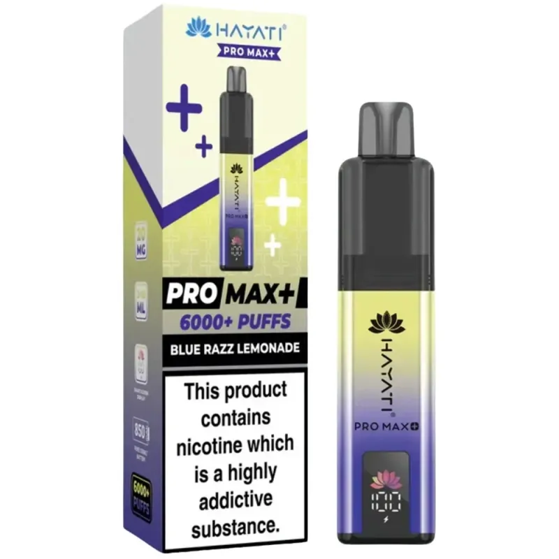 Hayati 6,000 Puffs Kits Blue Razz Lemonade
