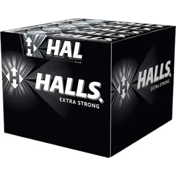 Halls Sugar Free Bubblegum 33.5g Extra Strong Black (Pack of 20)
