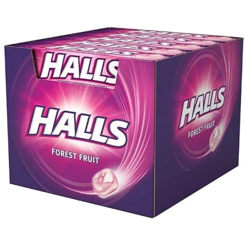 Halls Sugar Free Bubblegum 33.5g Forest Fruit (Pack of 20)