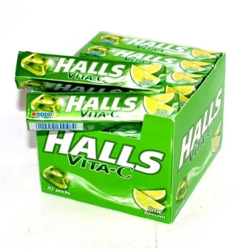Halls 33.5g Fresh Lime Vit C Green (Pack of 20)