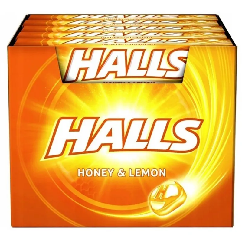 Halls Sugar Free Bubblegum 33.5g Honey Lemon (Pack of 20)
