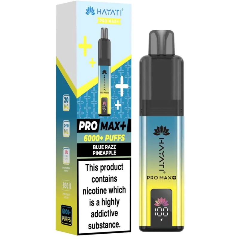 Hayati 6,000 Puffs Kits Blue Razz Pineapple