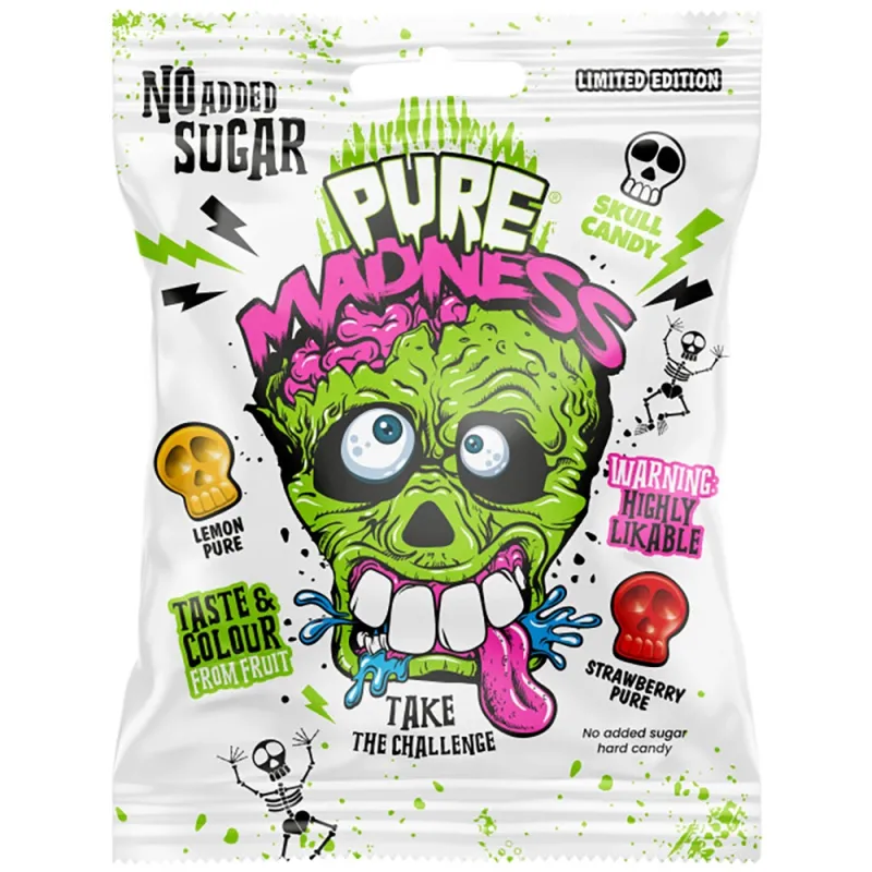 Argo Lollipop Sour Madness Pure 60g (Pack of 14)
