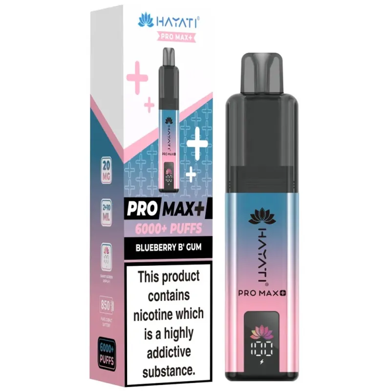 Hayati 6,000 Puffs Kits Blueberry Bubblegum