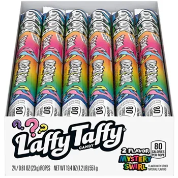 Laffy Taffy 23g Mystery Swirl Candy Ropes (Pack of 24)