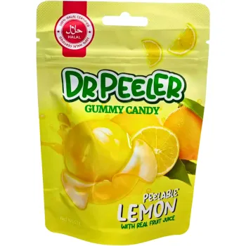 Dr Peeler Halal Peelable Lemon Gummies 65g (Pack of 12)