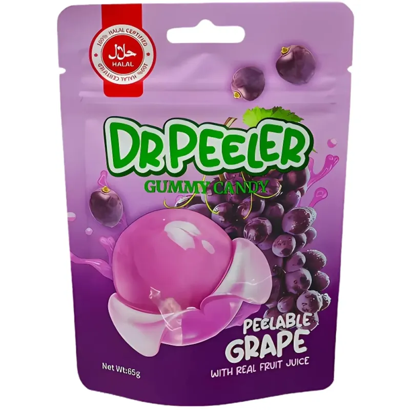 Dr Peeler Halal Peelable Grape Gummies 65g (Pack of 12)