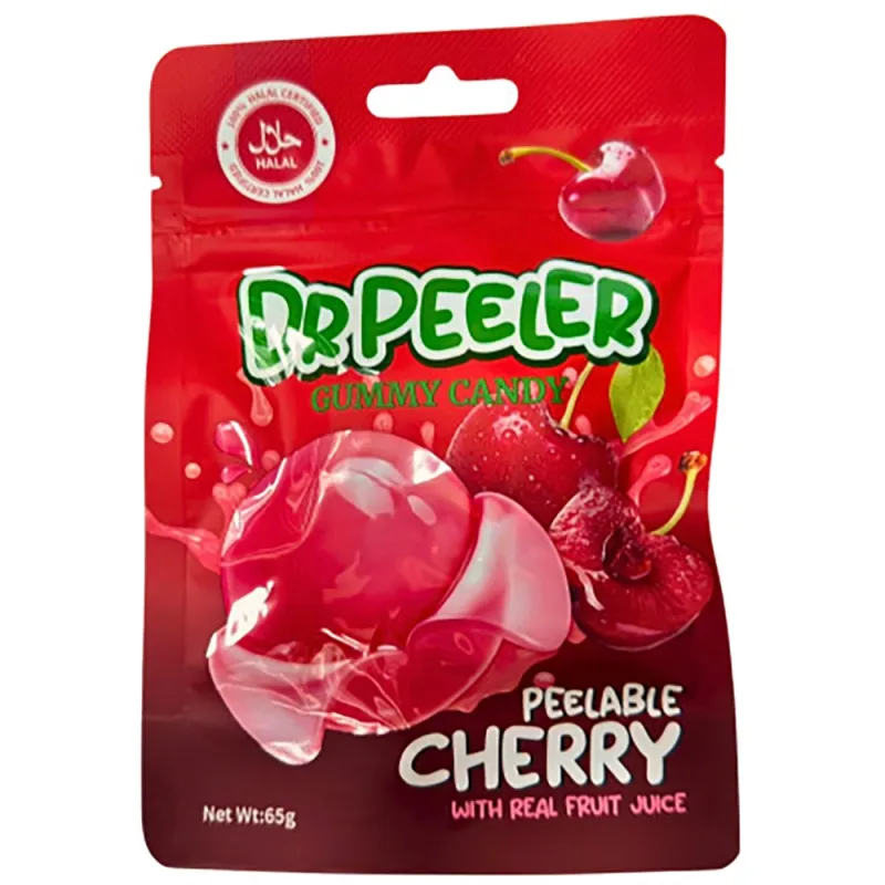 Dr Peeler Halal Peelable Cherry Gummies 65g (Pack of 12)