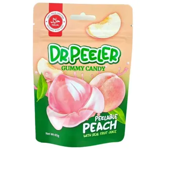 Dr Peeler Halal Peelable Peach Gummies 65g (Pack of 12)