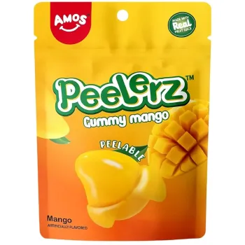 Amos Peelerz Mango Gummy Candy 65g (Pack of 12)