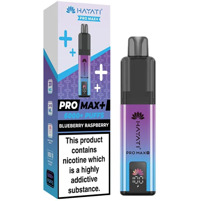 Hayati 6,000 Puffs Kits Blueberry Raspberry