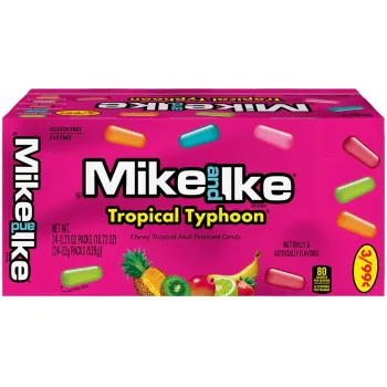 Mike & Ike 22g Tropical Typhoon Flavoured Candy (Pack of 24)